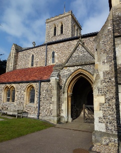 Entrance to St Michael in St Albans