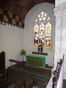 The altar in St Peter, Lilley