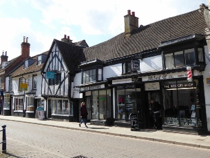 Shopping area in Hitchin