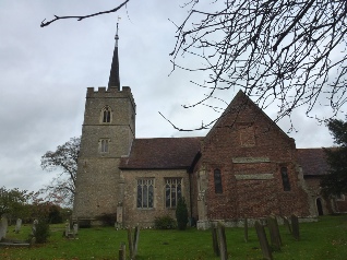 The church of St Dunstan in Hunsdon
