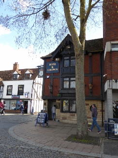 A cobbled street in Hitchin