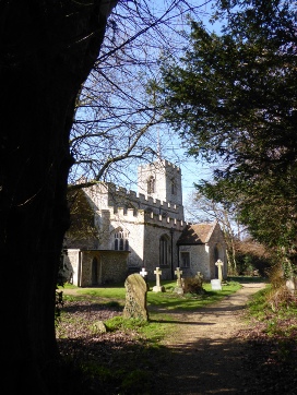 The church of St Lawrence in Ardeley